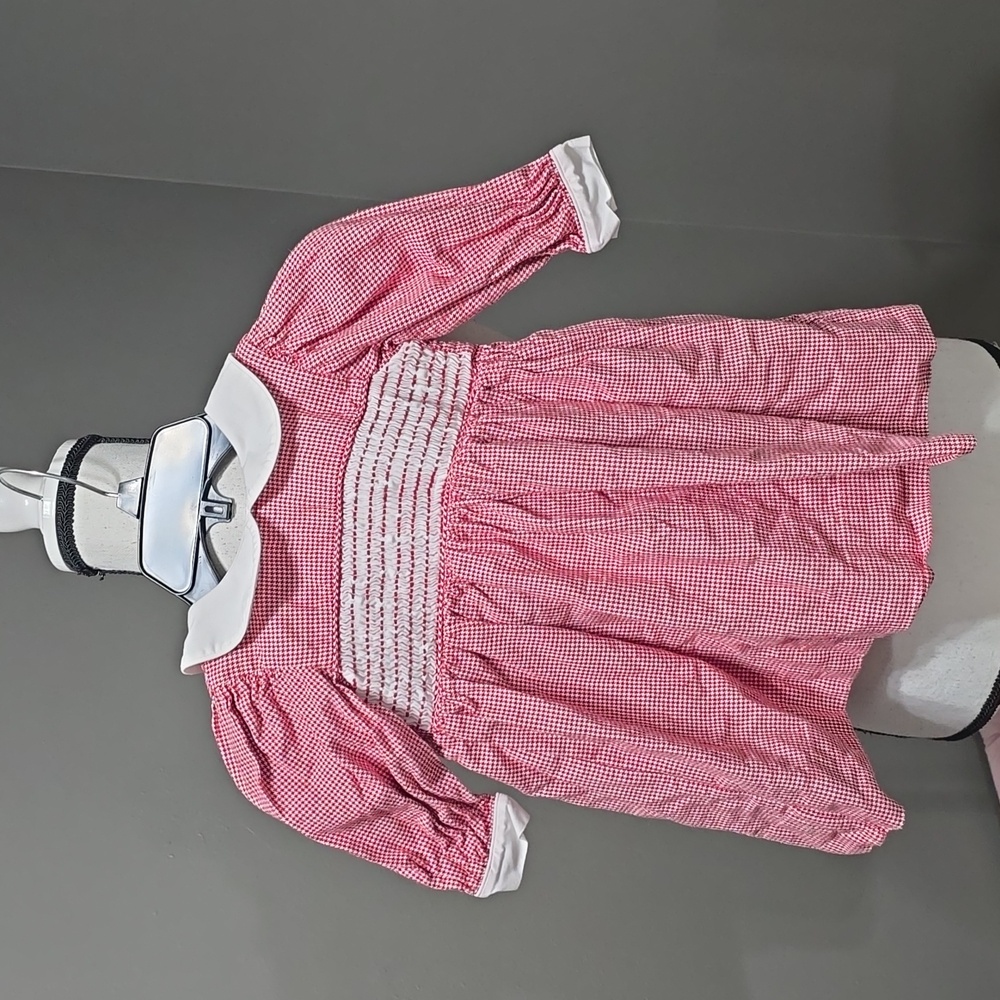 Girls Strasburg houndstooth dress sz 18m